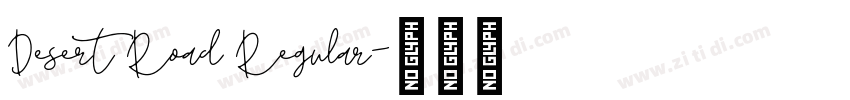Desert Road Regular字体转换